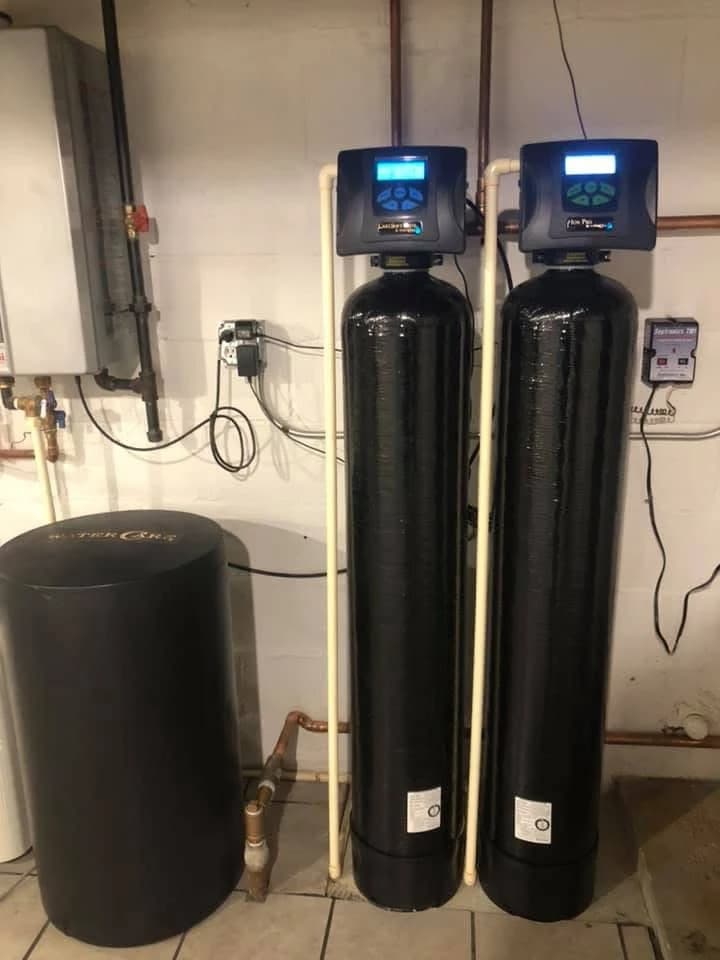 Water softener and iron filter installed by Watertight WaterCare